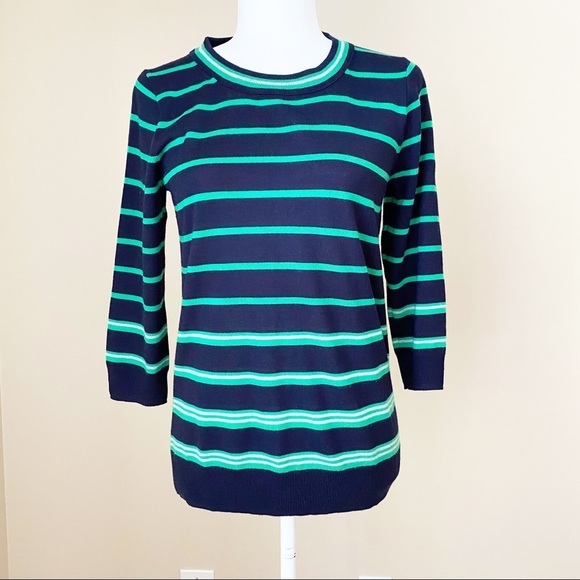 J. Crew Factory Merino Wool Stripe Sweater - Small - Picture 1 of 9